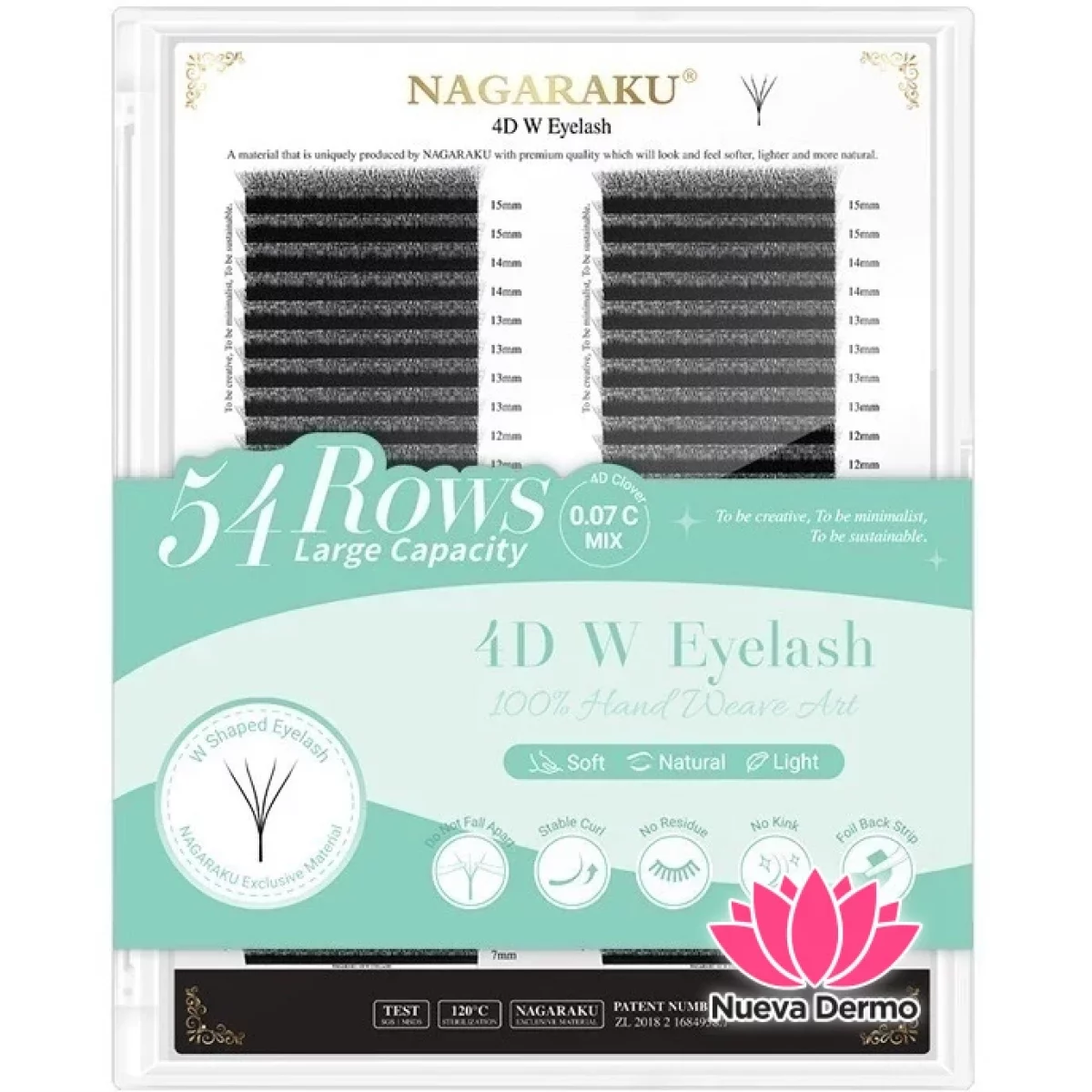 Pestañas Nagaraku Tecnológicas 4D 0.07D...