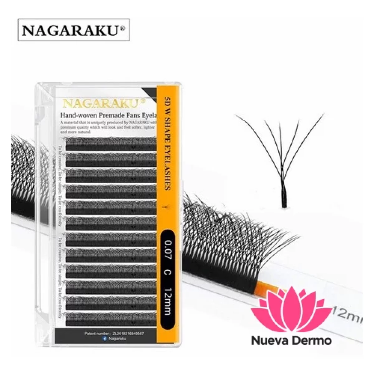 Pestañas Nagaraku Tecnologicas 5D 0.07D... 8MM