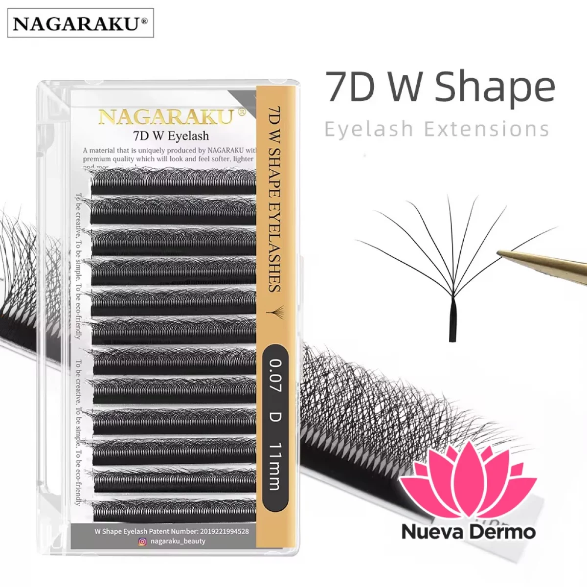 Pestañas Nagaraku Tecnologicas 7D MIX(8-12MM)
