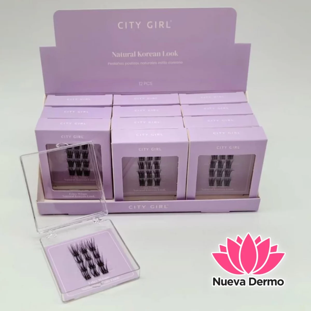 Pestañas Postizas Abanico ‘Edgy Wispe’ Estilo Coreano – City Girl