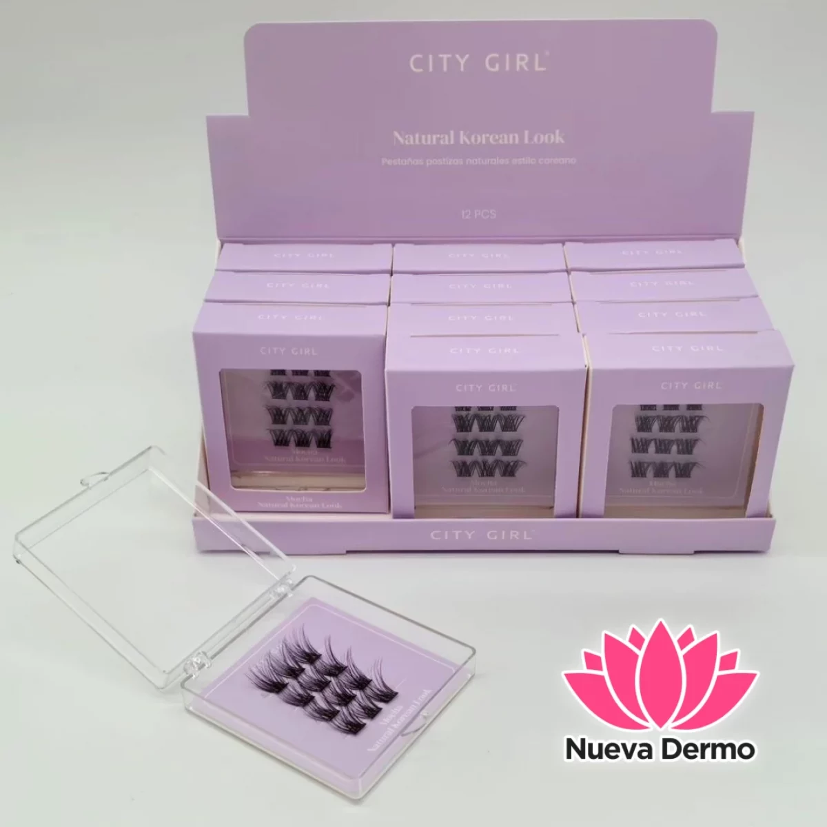 Pestañas Postizas Abanico ‘Mocha’ Estilo Coreano – City Girl