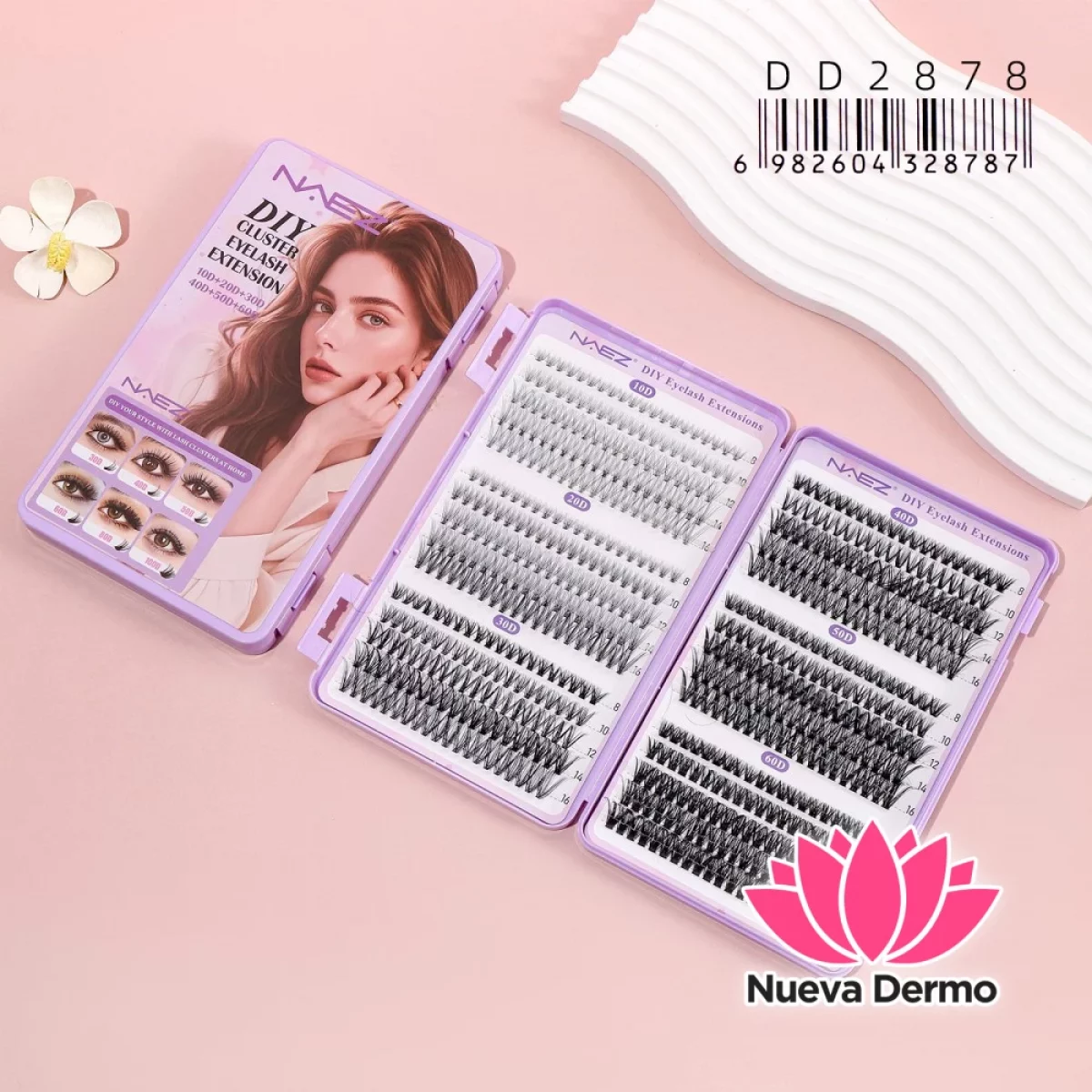 Pestañas Postizas Diy Cluster Naez 10+20+30+40 DD2878/28787