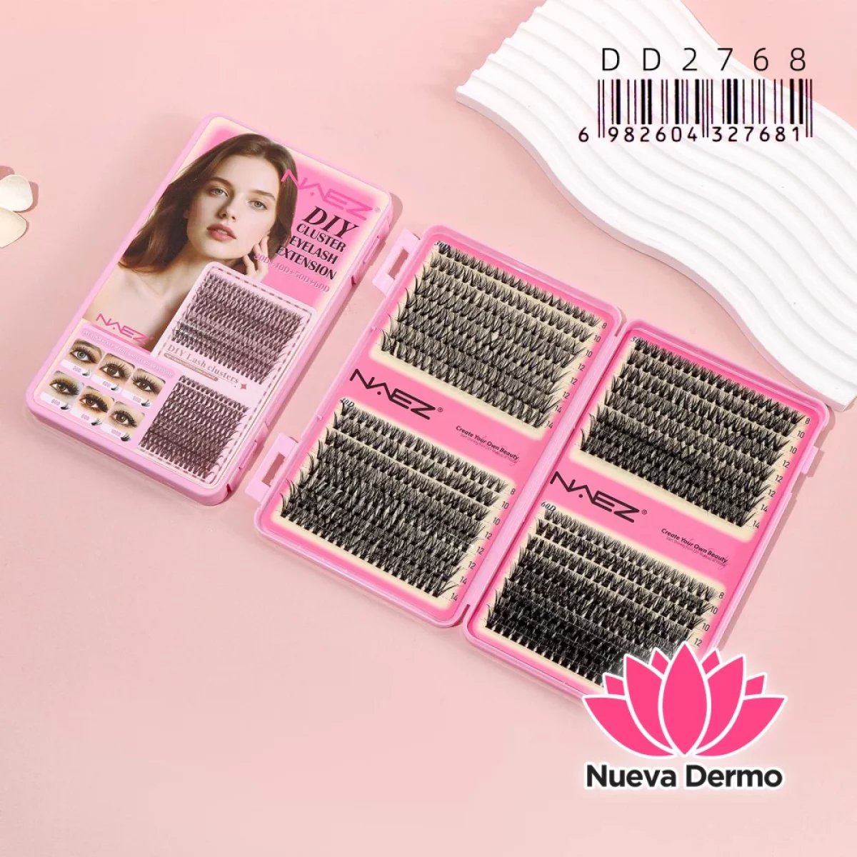 Pestañas Postizas Diy Cluster Naez 30+40+50+60 DD2768/27681