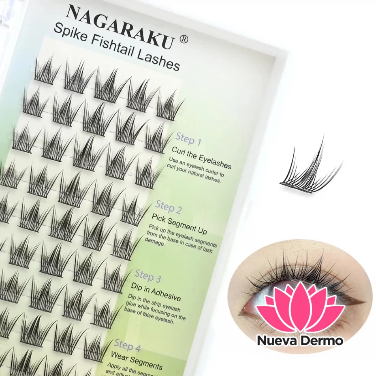 Pestañas Ramilletes Nagaraku Fishtail