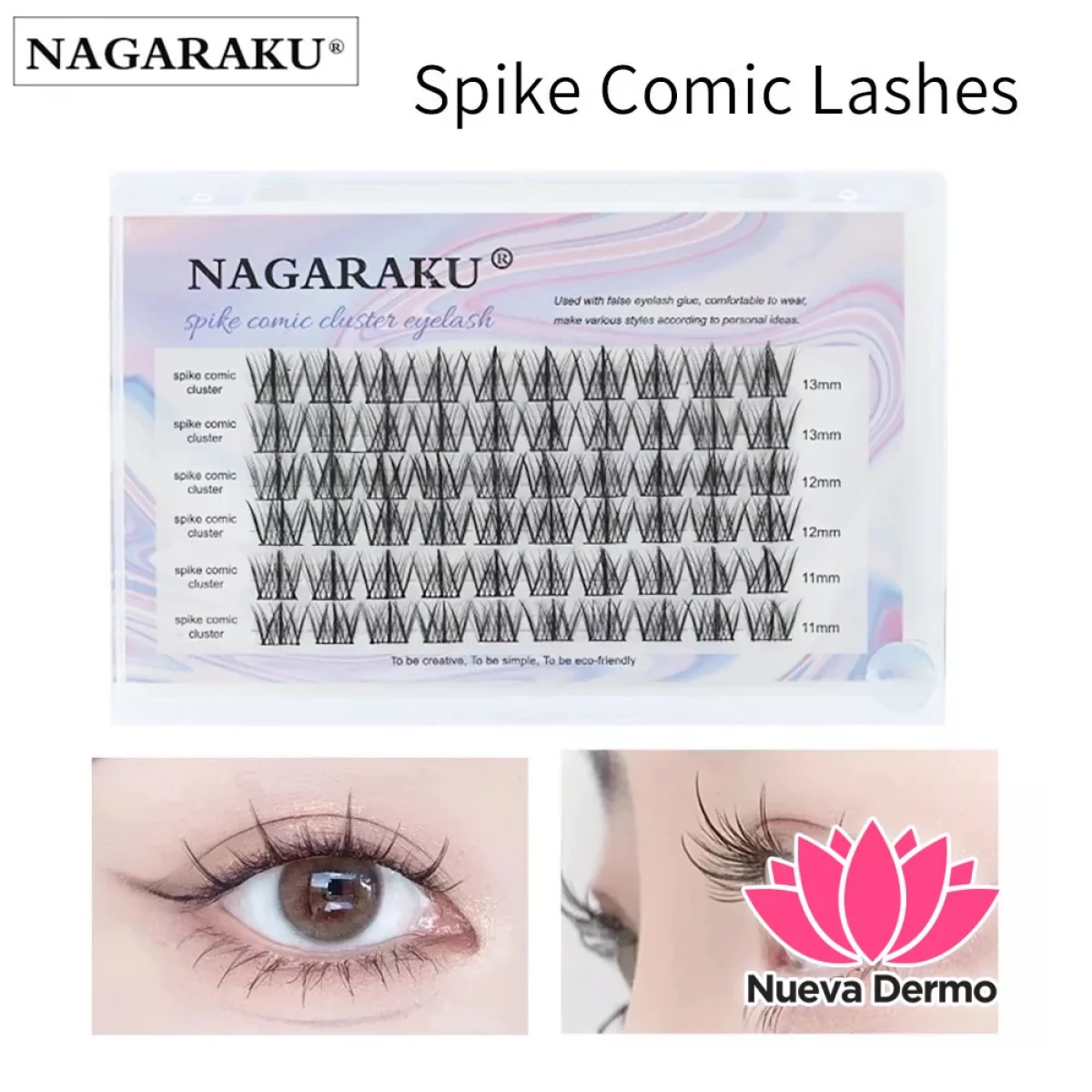 Pestañas Ramilletes Nagaraku Spike Comic
