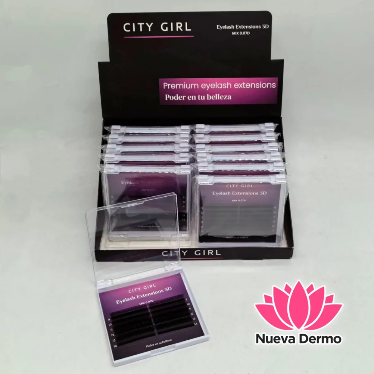 Pestañas Tecnológicas 3D 0.07 MIX – City Girl