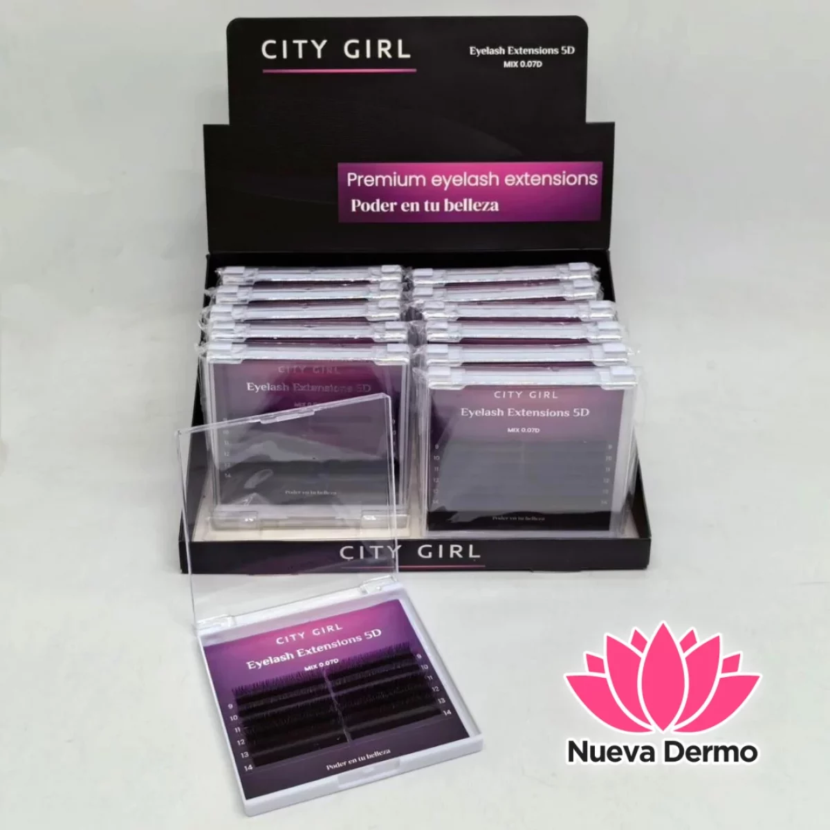 Pestañas Tecnológicas 5D 0.07 MIX – City Girl