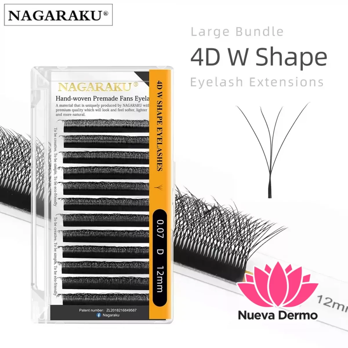Pestañas Nagaraku Tecnologicas 4D 0.07d... 16MM