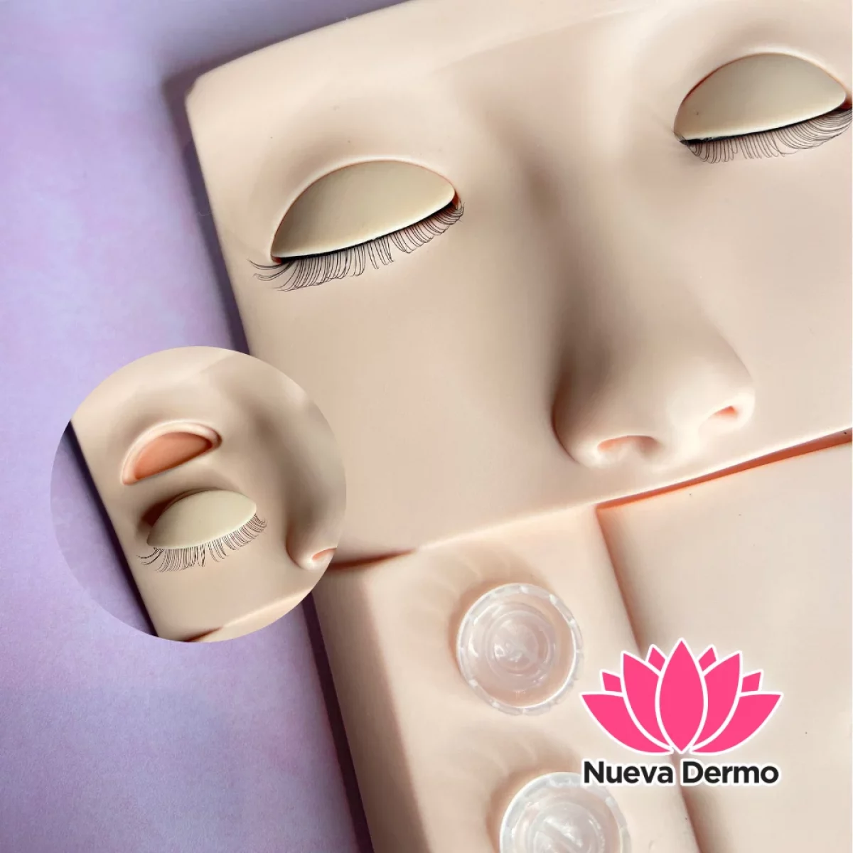 Piel de Practica con Ojos y Pestañas