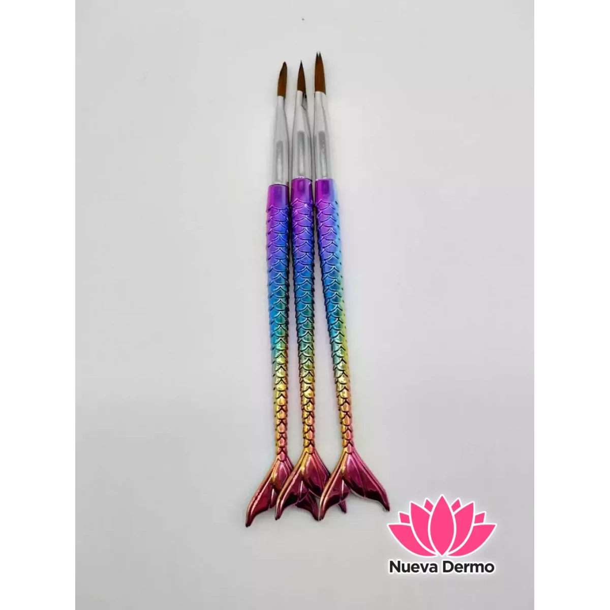 Pincel acrilico x3 COLA DE SIRENA 84345