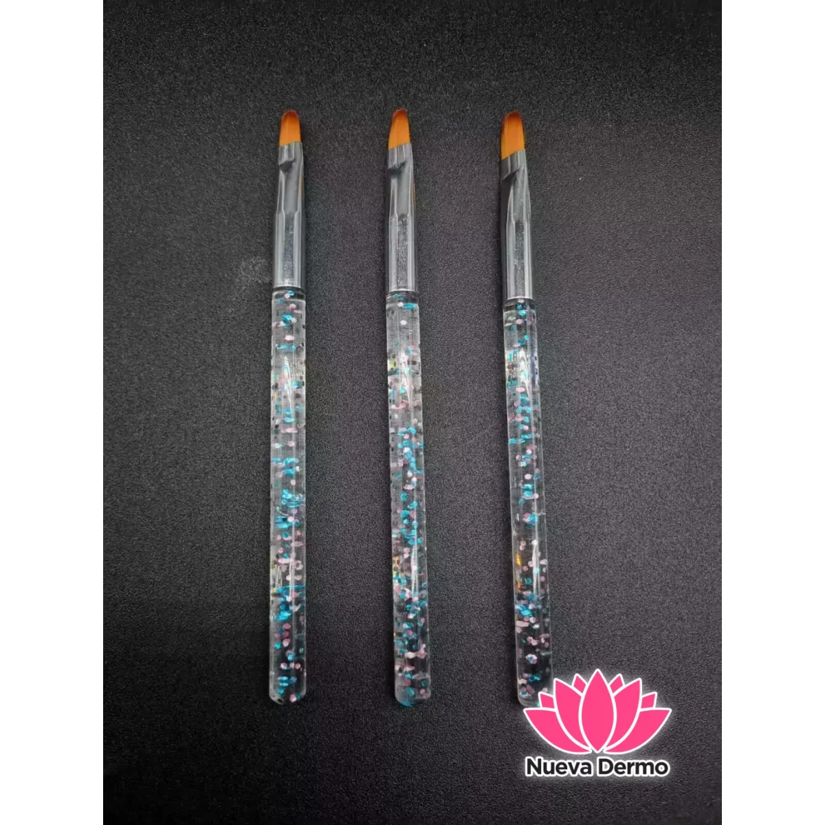 Pincel de gel x3 glitter Eloise 84208