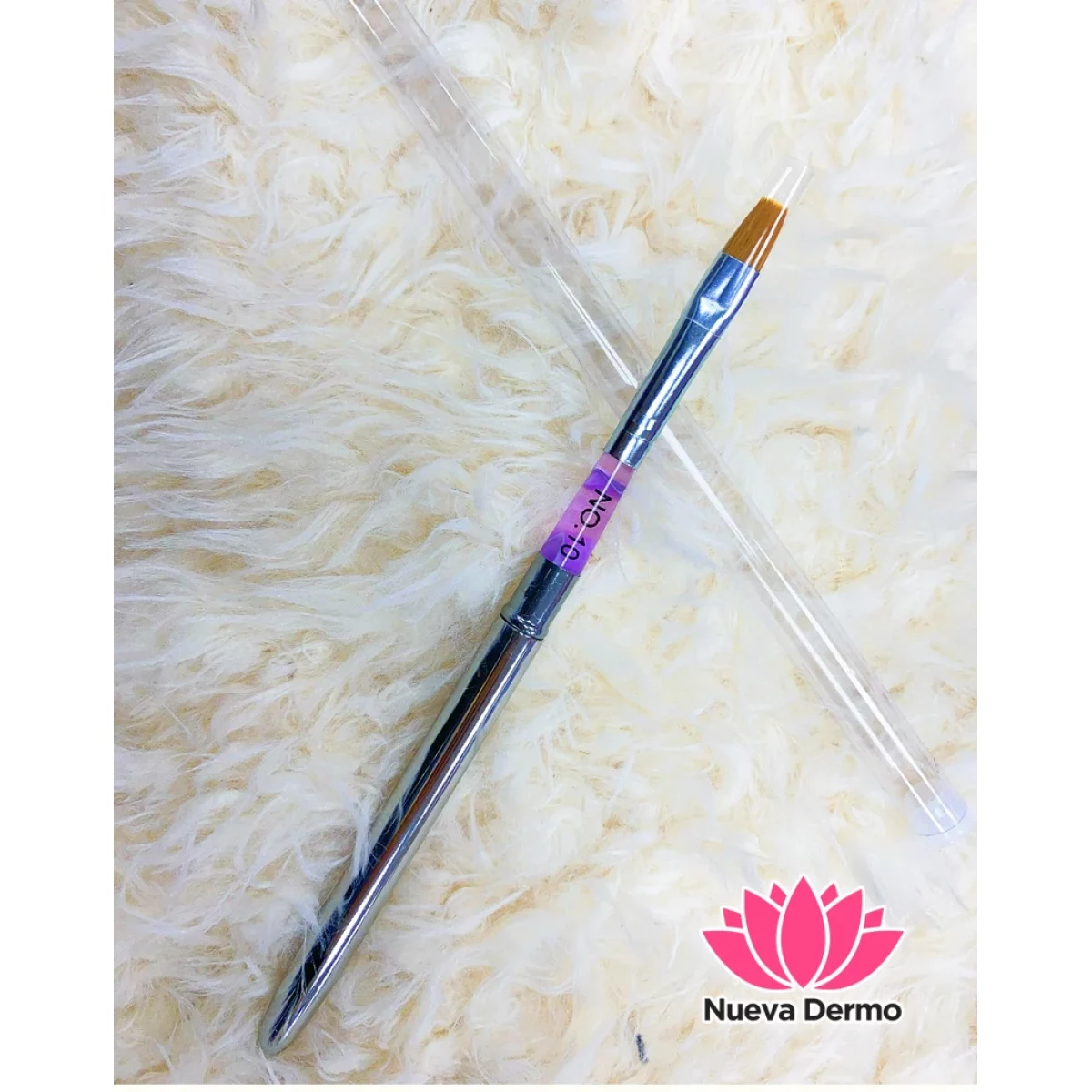 Pincel metal para gel 10