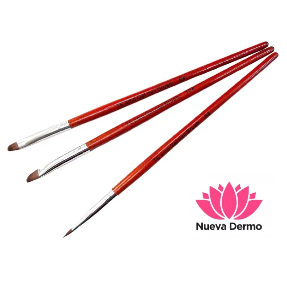 PINCEL (TE AMO BA AS) GEL NAIL BRUSH N6/8/10