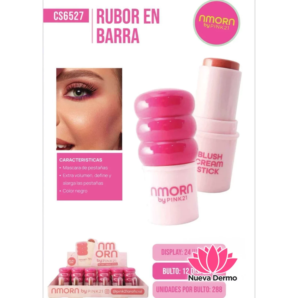 PINK 21 RUBOR EN BARRA CS6527