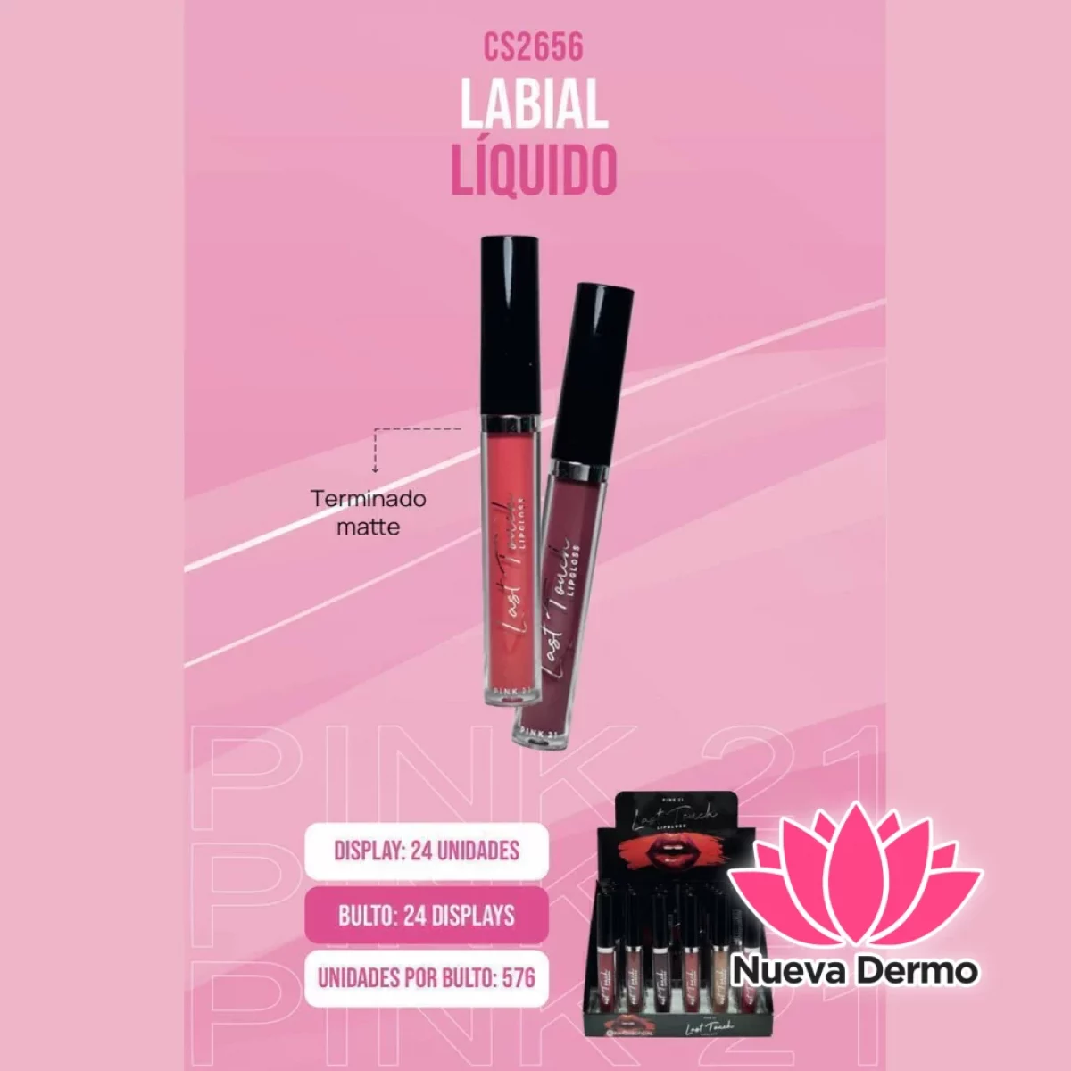 PINK21 BRILLO LABIAL CS2656