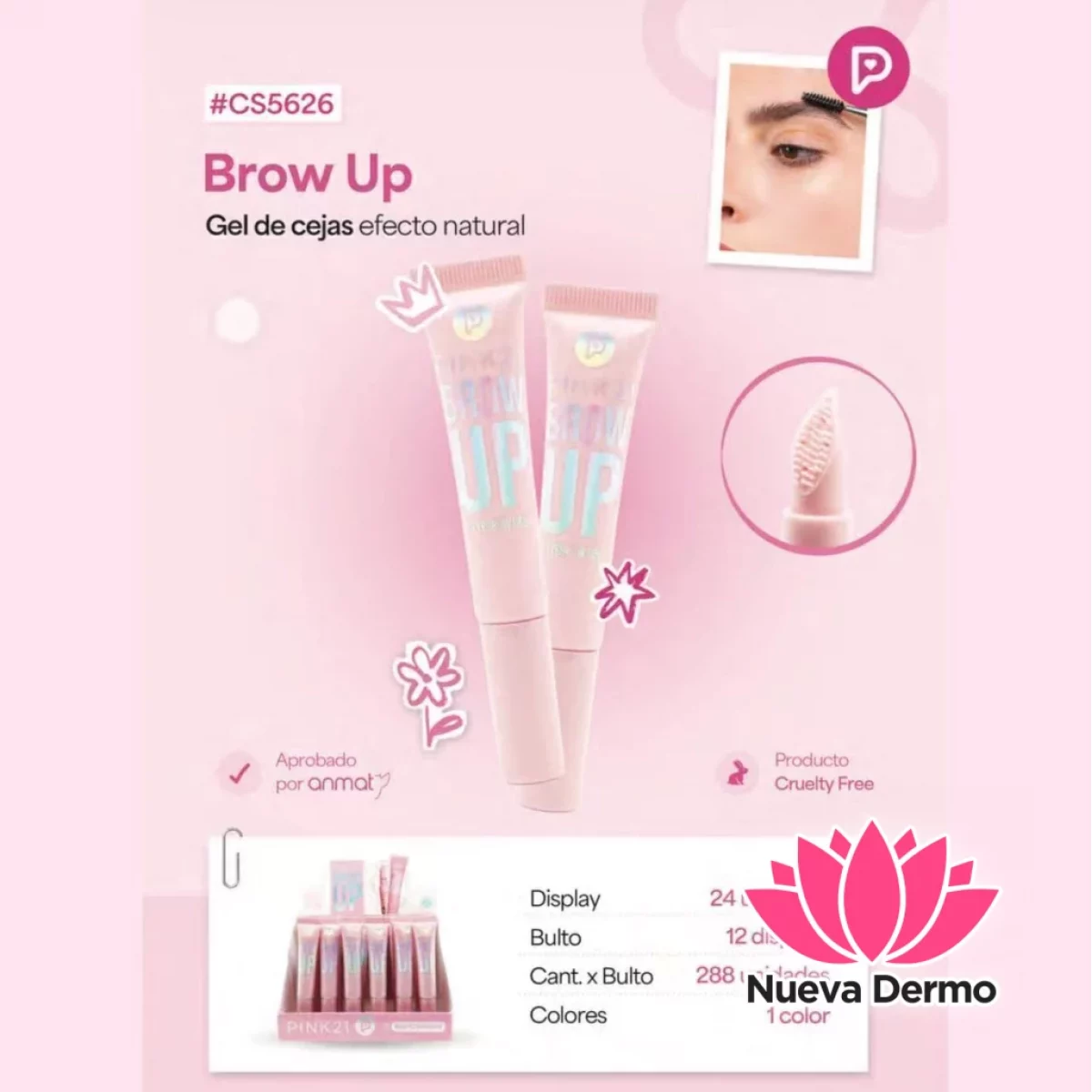 Pink21 gel de cejas efecto natural BROW...