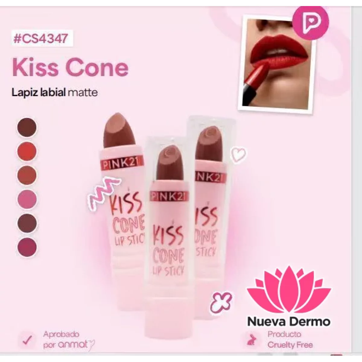 PINK21 LABIAL KISS CONE CS4347