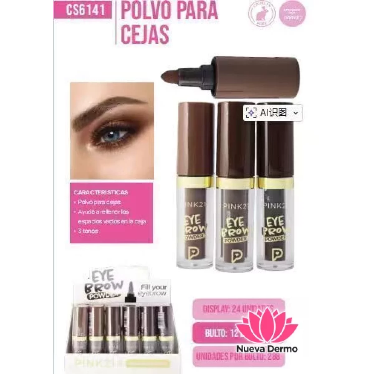 PINK21 POLVO PARA CEJAS CS6141