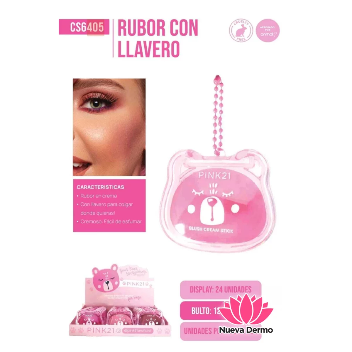 PINK21* RUBOR C LLAVERO CS6405