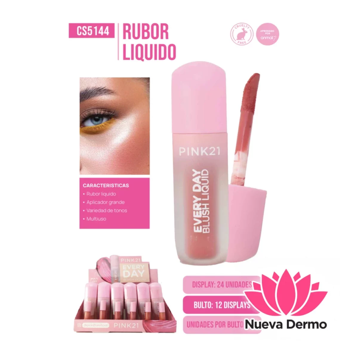 Pink21 rubor en liquido EVERY DAY CS5144