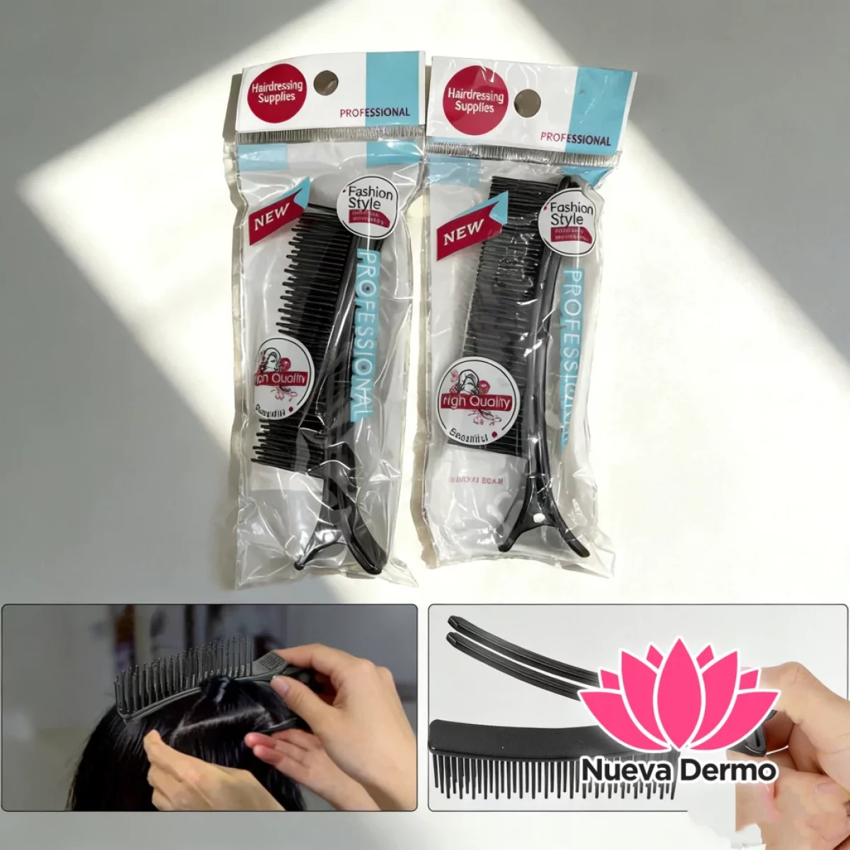 Pinza cepillo para peluquería