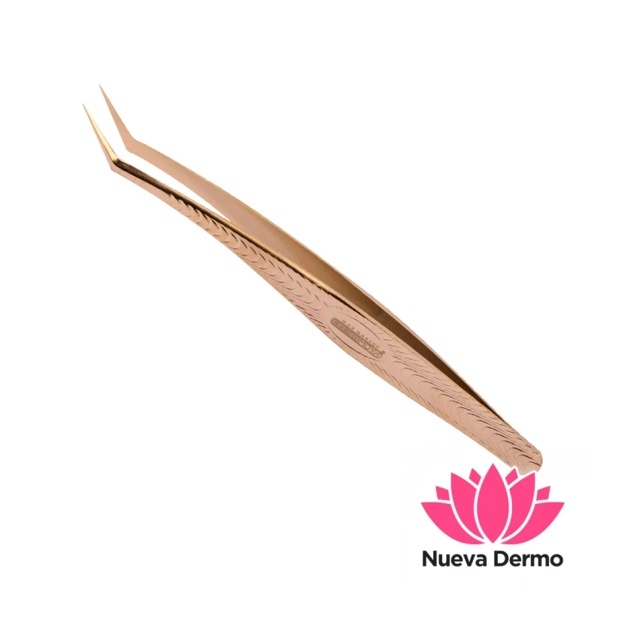 Pinza Curva L Cherimoya Dorada #BH005160