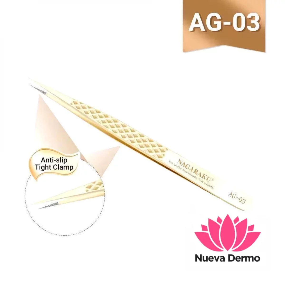 Pinza de Pestañas Nagaraku Modelo Ag-03