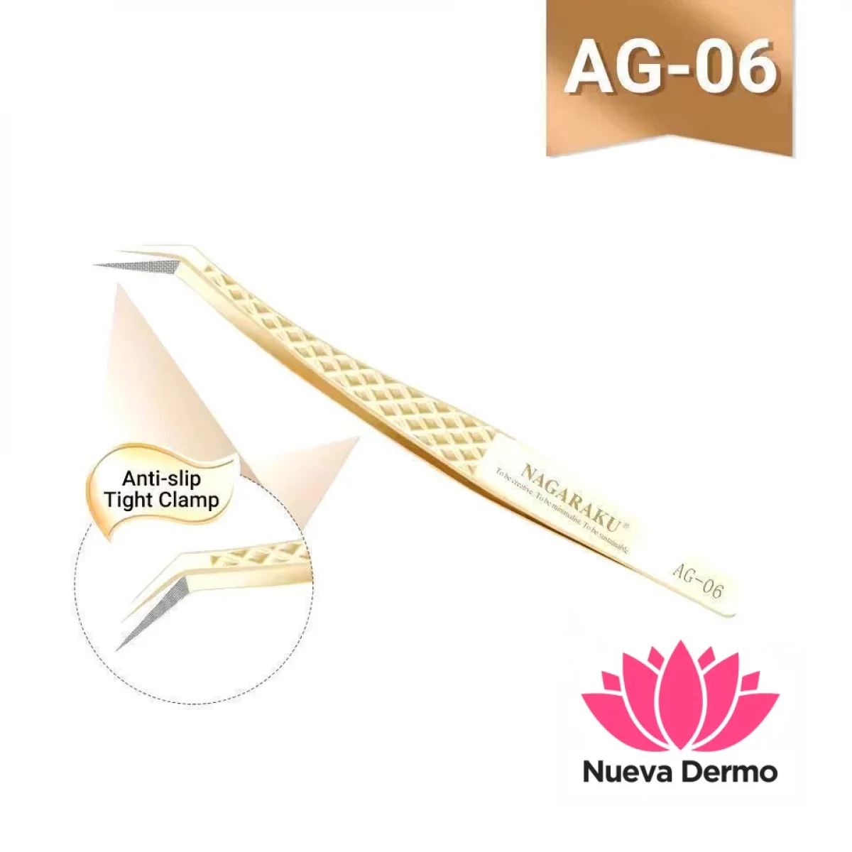 Pinza de Pestañas Nagaraku Modelo Ag-06