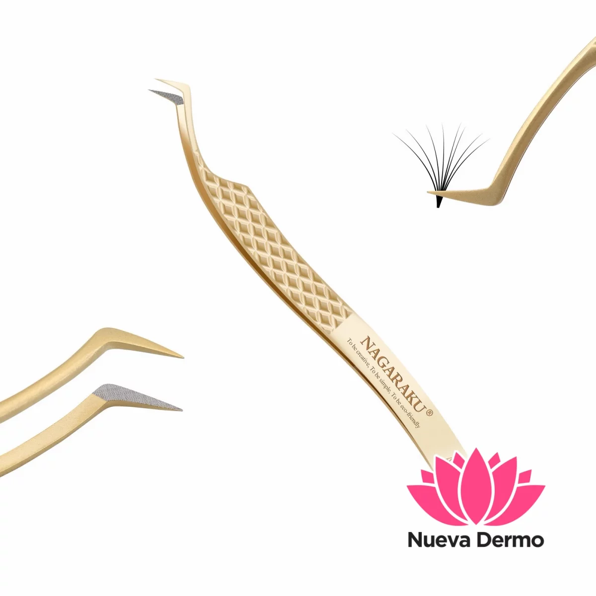 Pinza de Pestañas Nagaraku Modelo Ag-08