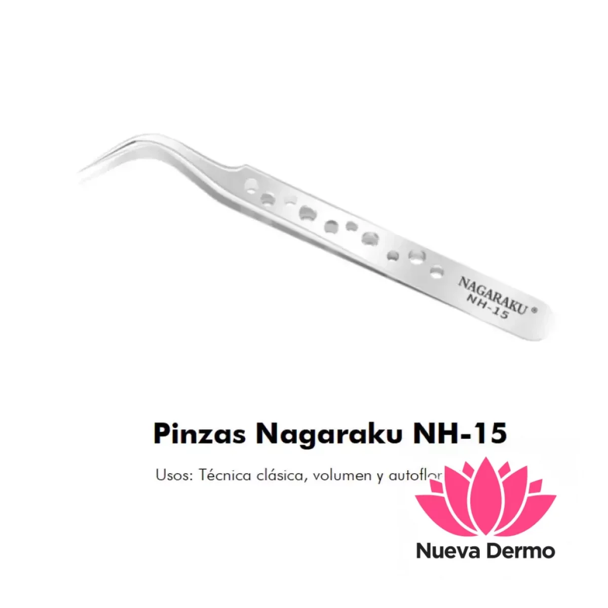 Pinza Nagaraku Curva a-01 Plateada Original