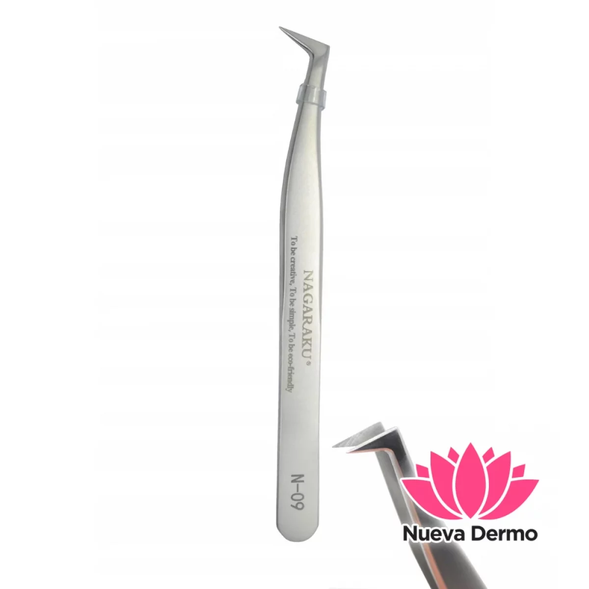 Pinza Nagaraku Curva L N-09 Plateada Original