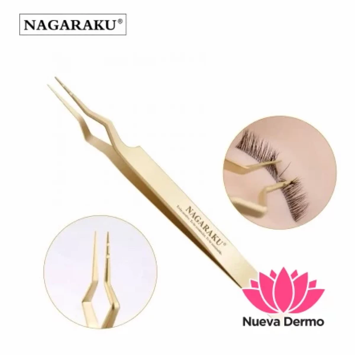 Pinza Nagaraku para Aislar con Estuche N-12 Dorada Original