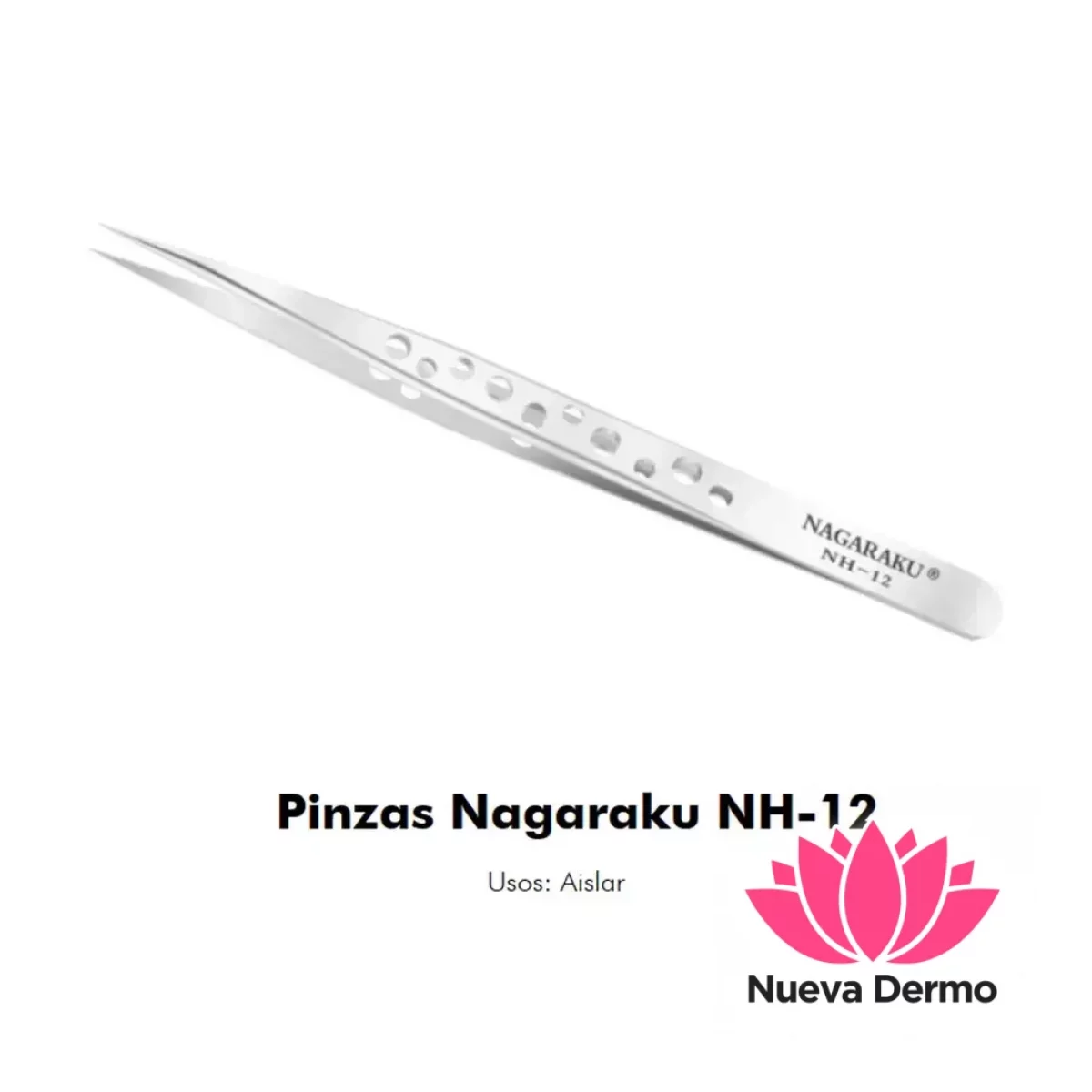 Pinza Nagaraku Recta ST-11 Plateada