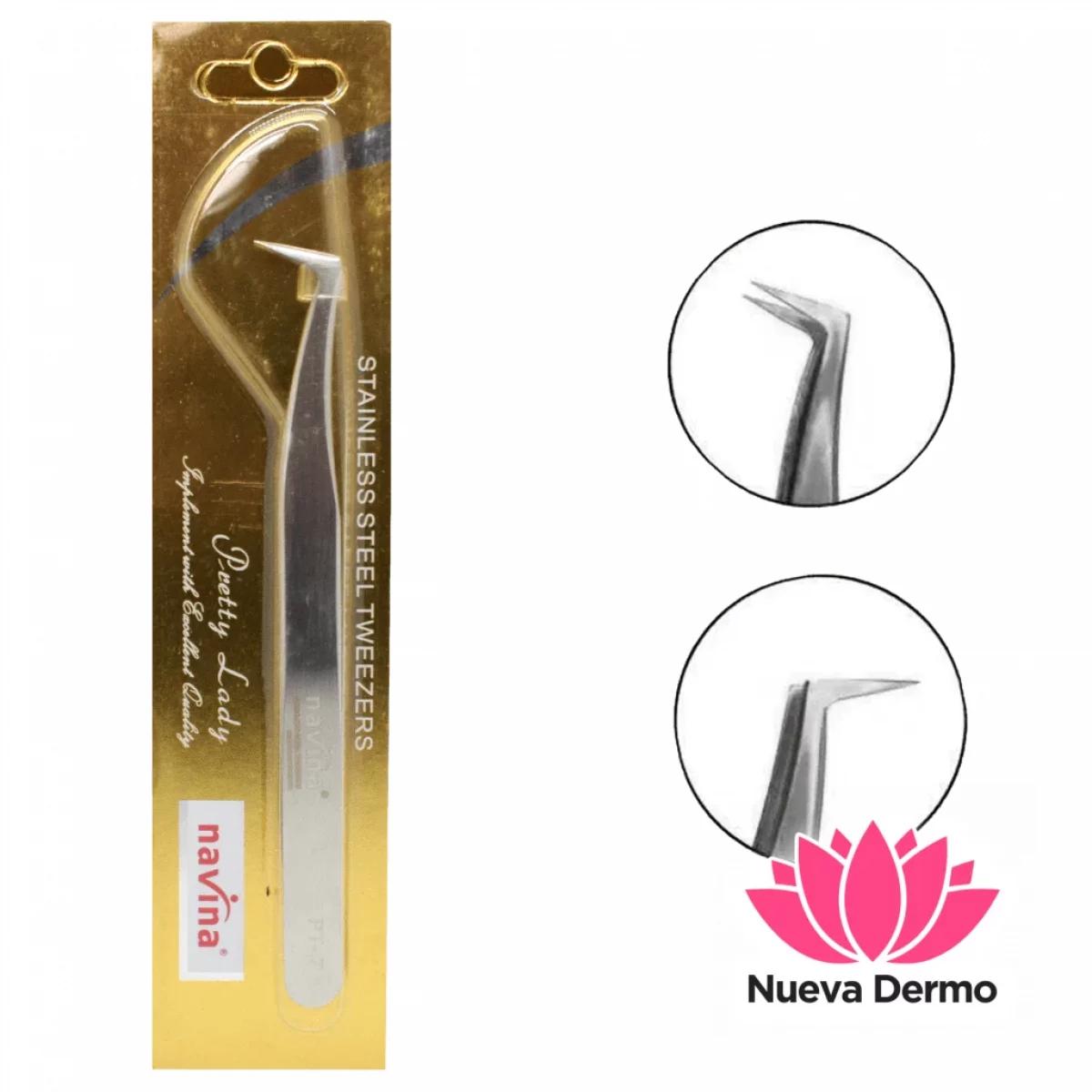 Pinza Navina 650 para Pestaña Volumen Ru...
