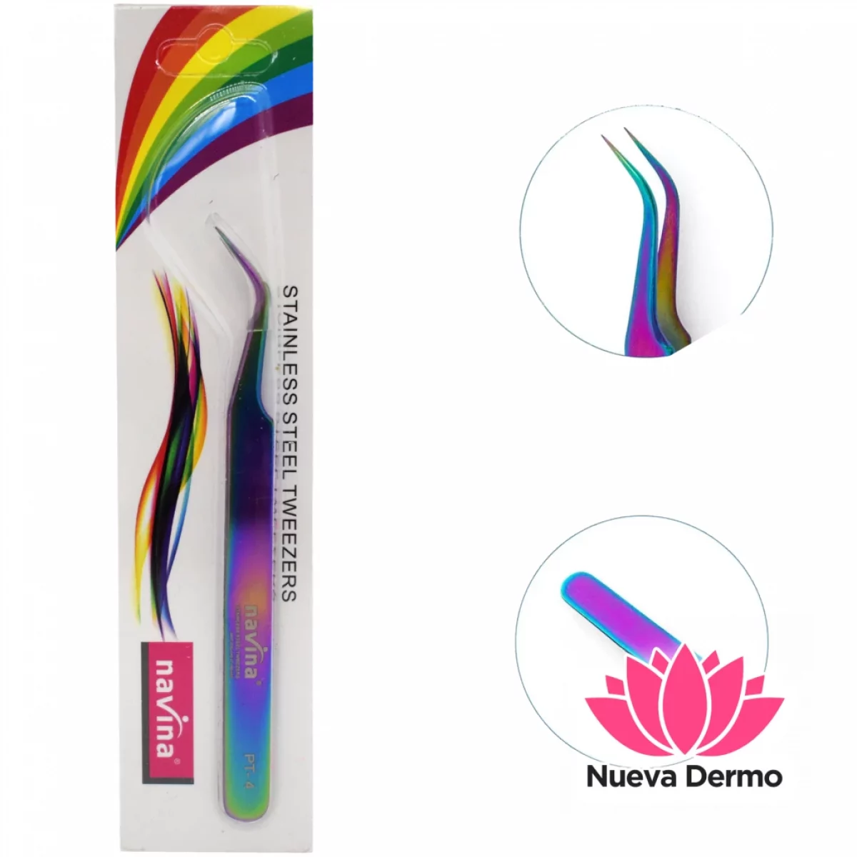 Pinza Navina Curva Tornasol Pt-4