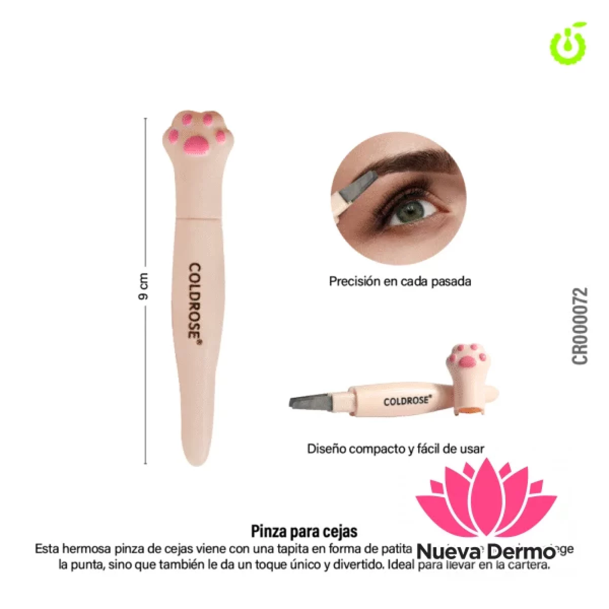 Pinza para Cejas Garrita Coldrose CD:CR000072