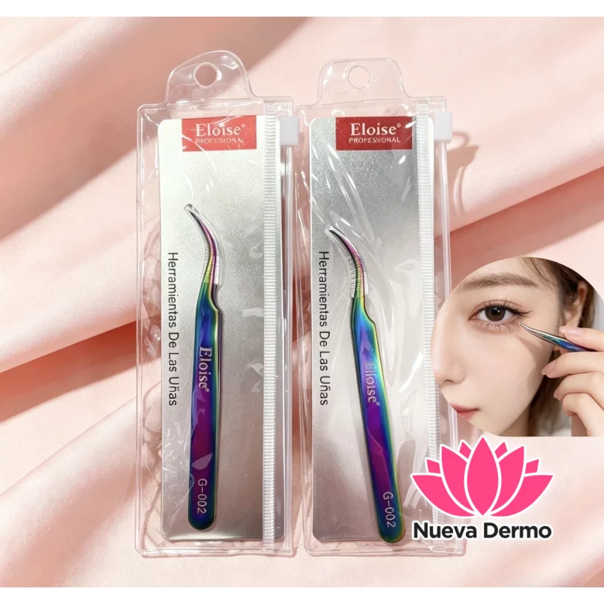 Pinza Tornasolada para Pestañas Curvas Eloise