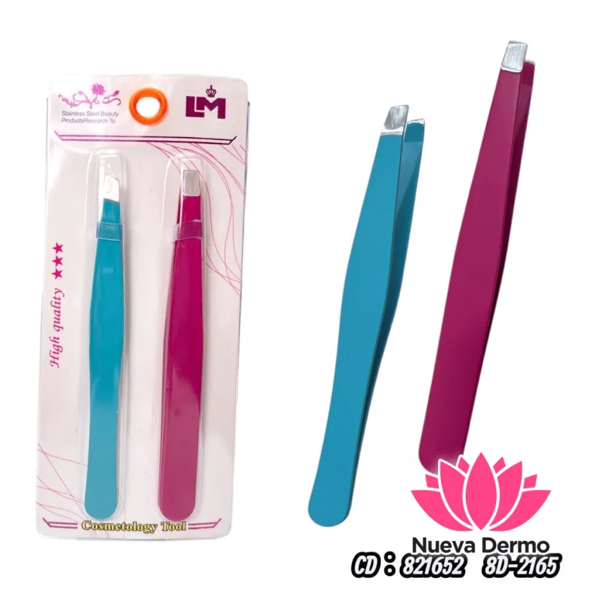 PINZAS PARA CEJAS X2 CD:821652 8D-2165