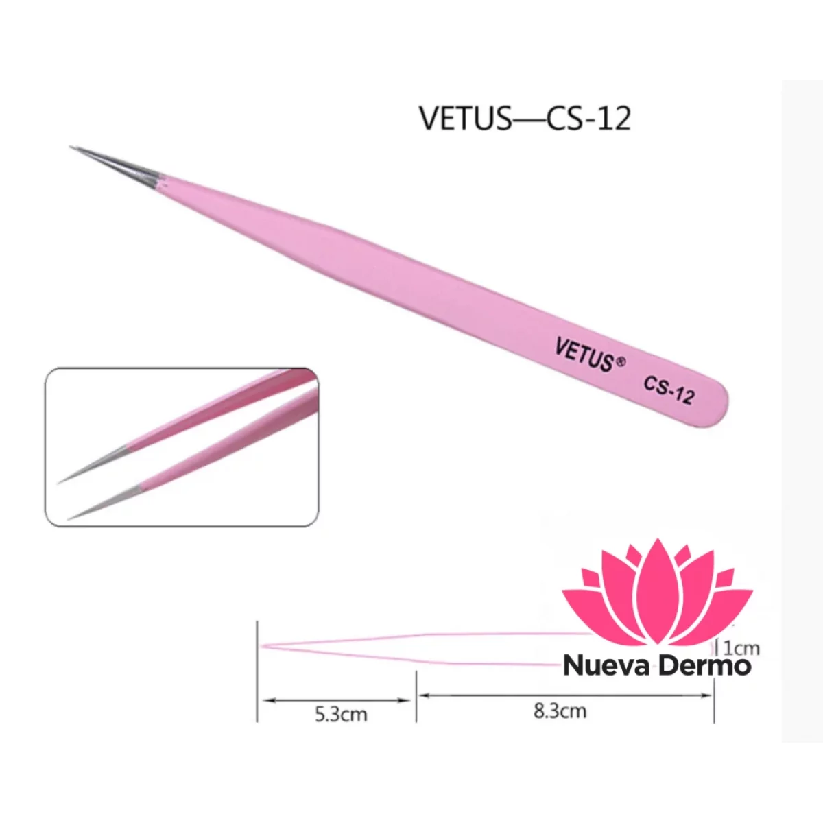 Pinzas para Pestañas Cd: Vetus Cs-12