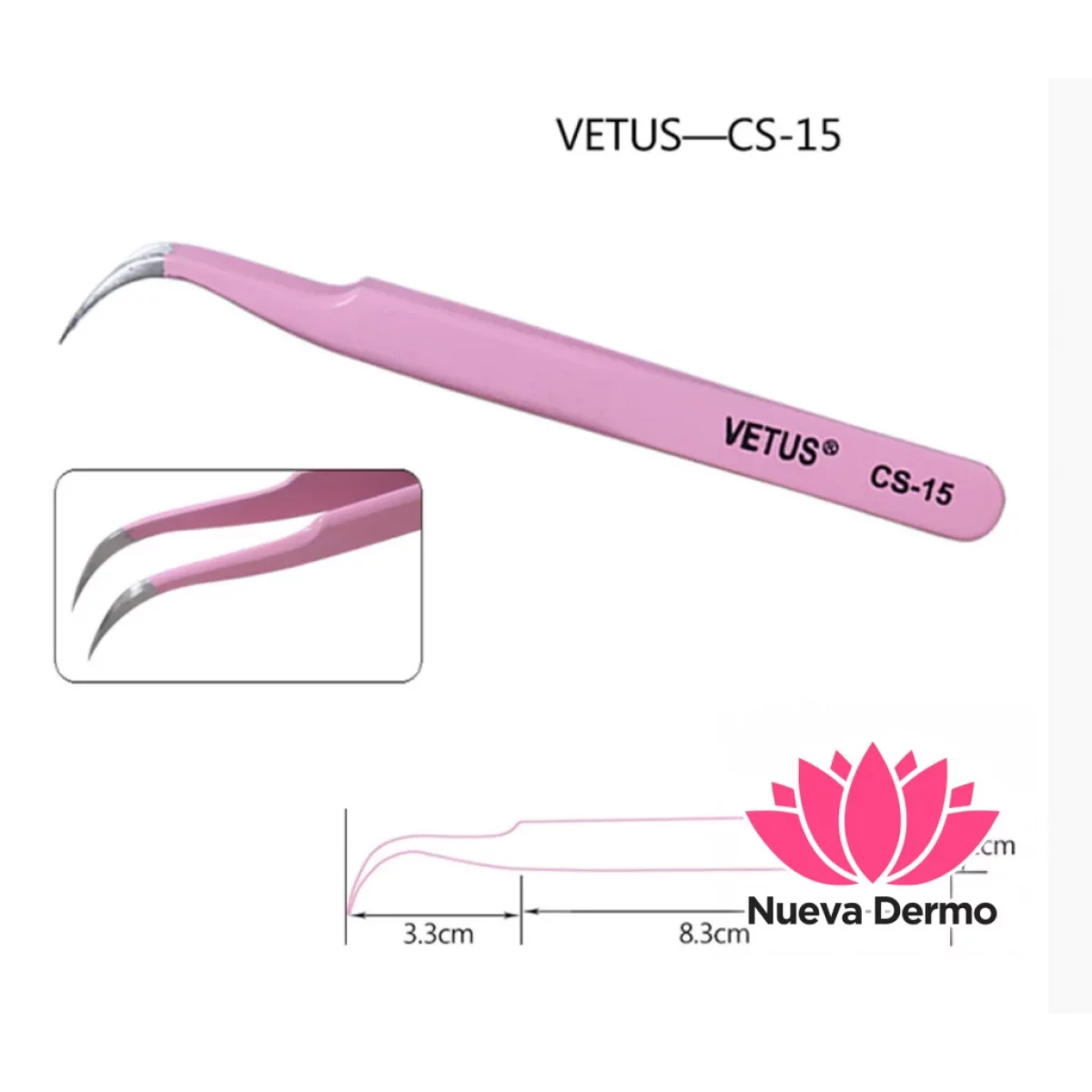 Pinzas para Pestañas Cd: Vetus Cs-15