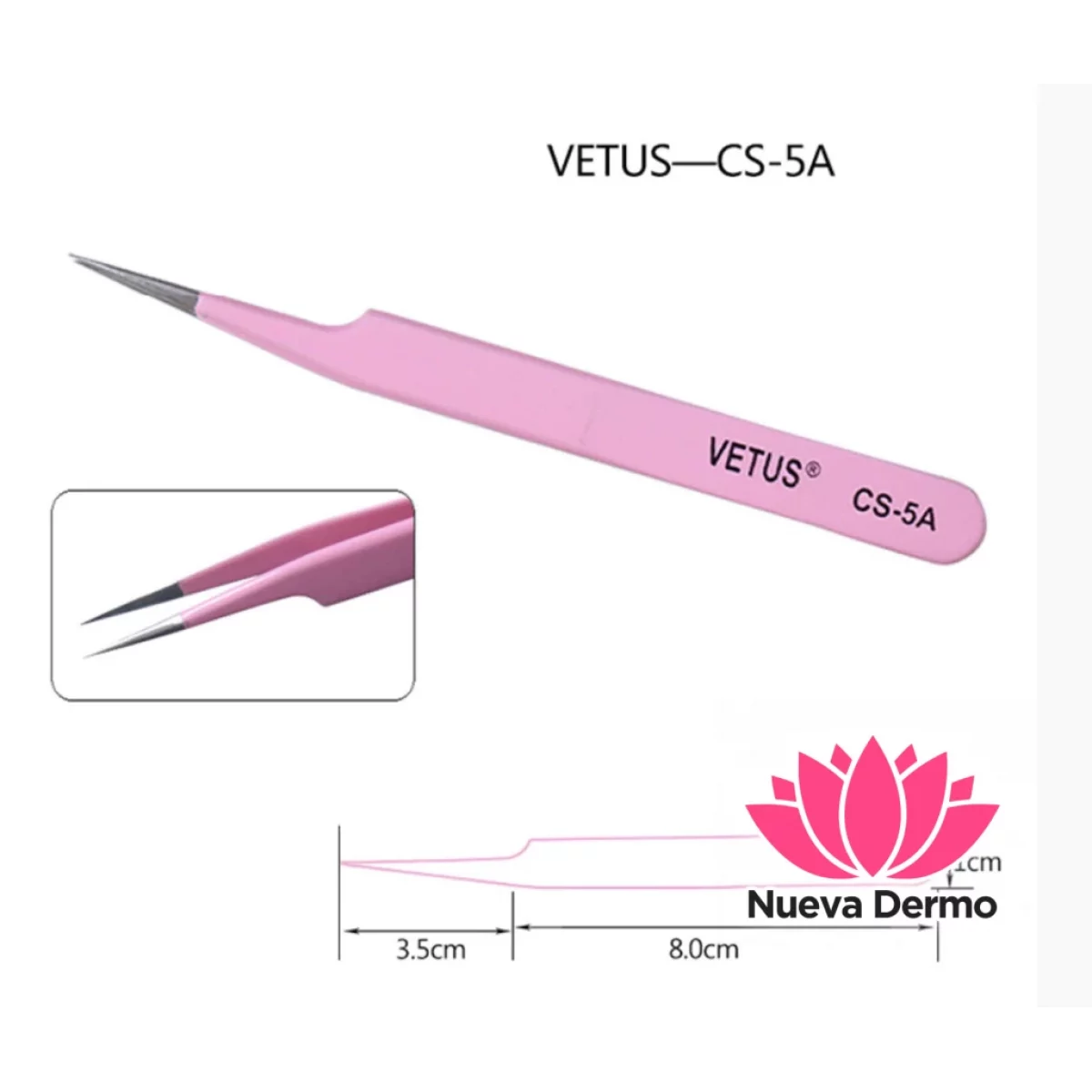 Pinzas para Pestañas Cd: Vetus Cs-5A