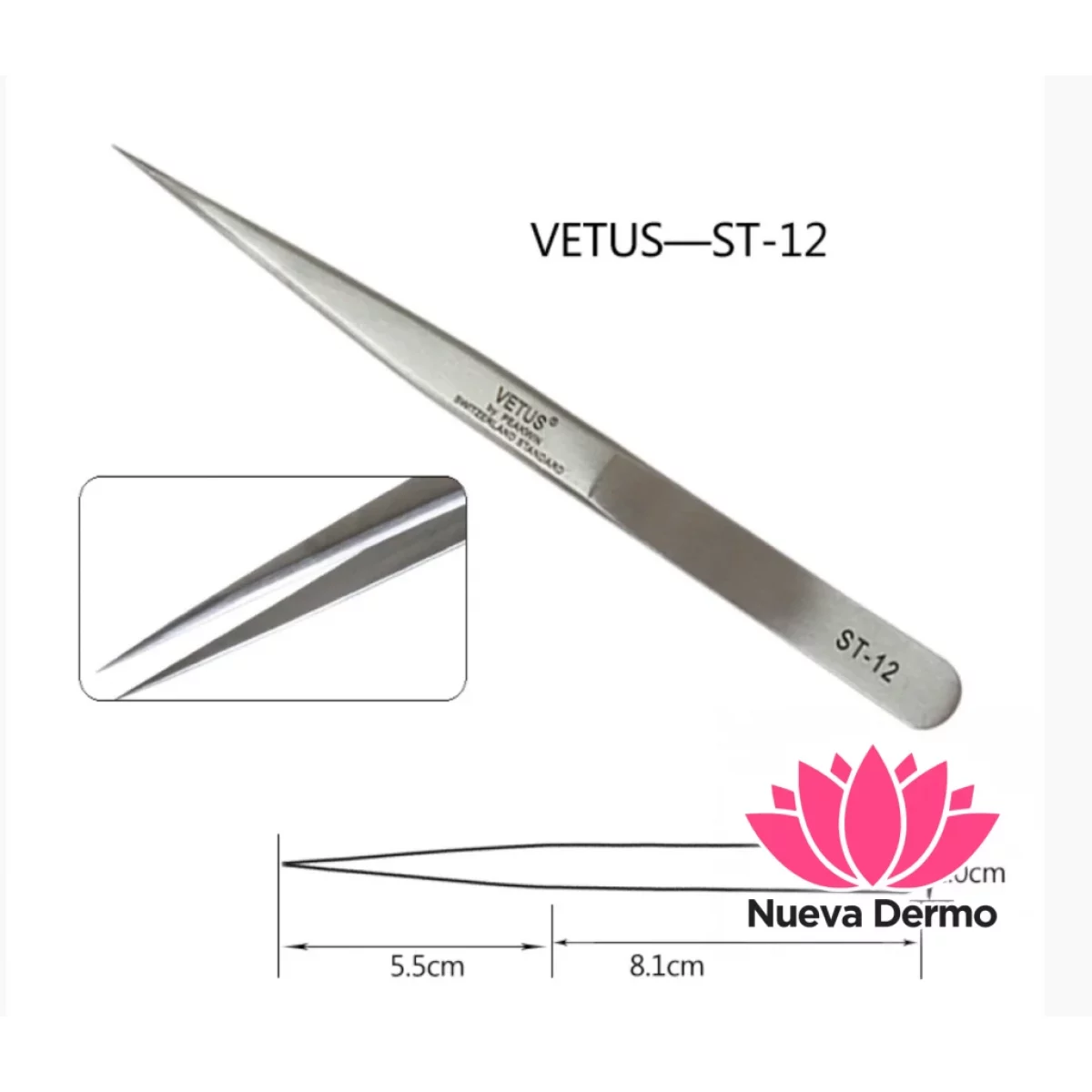 Pinzas para Pestañas Cd: Vetus St-12