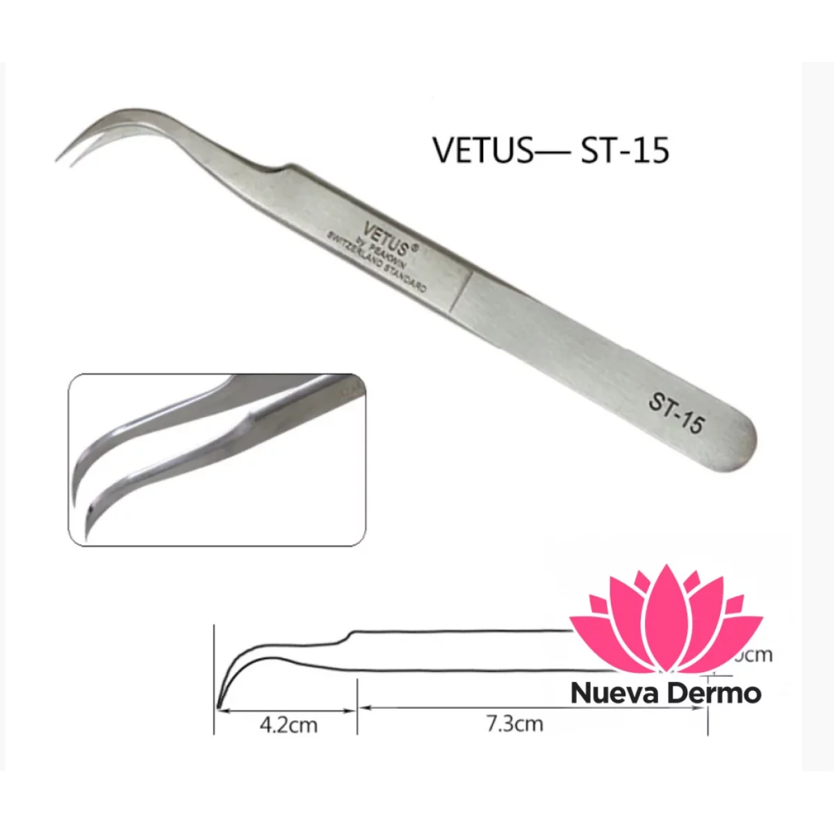 Pinzas para Pestañas Cd: Vetus St-15