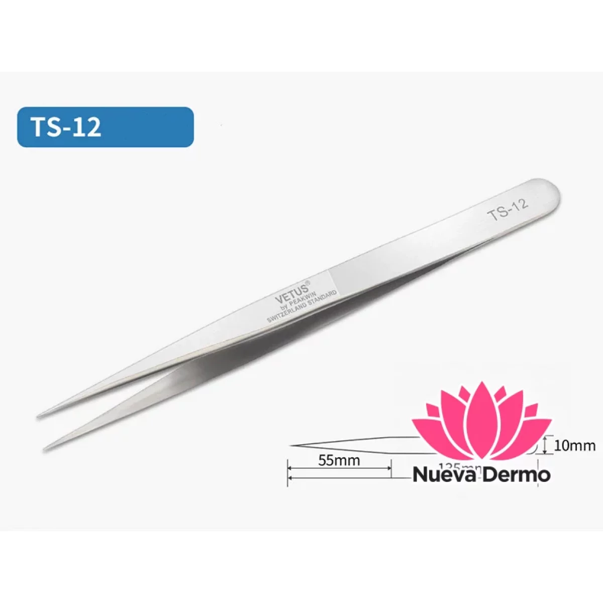 Pinzas para Pestañas Cd: Vetus Ts-12
