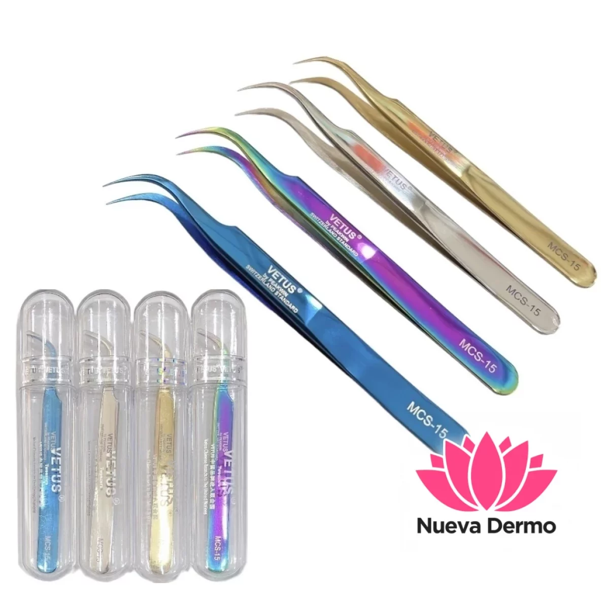 Pinzas para Pestañas X1U Cd: Vetus Mcs-15