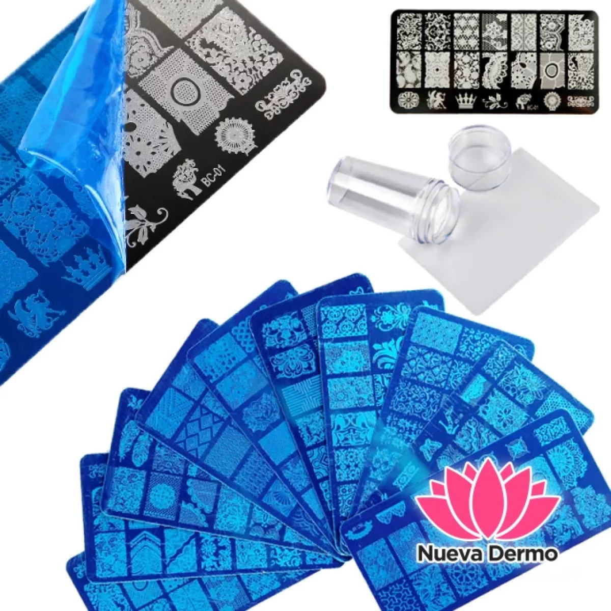 Placa de stamping para uñas CHICO (170003)