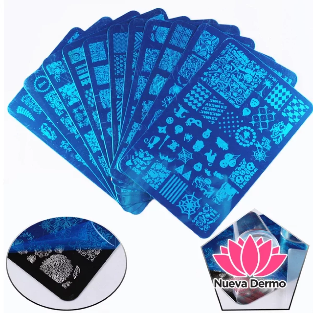 Placa stamping para uñas GRANDE 70010