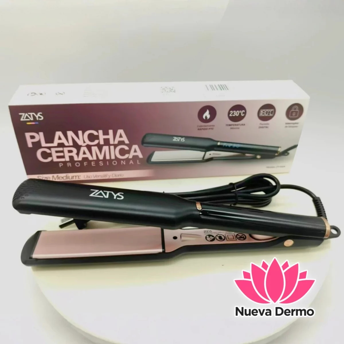 PLANCHITA DE PELO DE CERÁMICA 230° – ZATYS