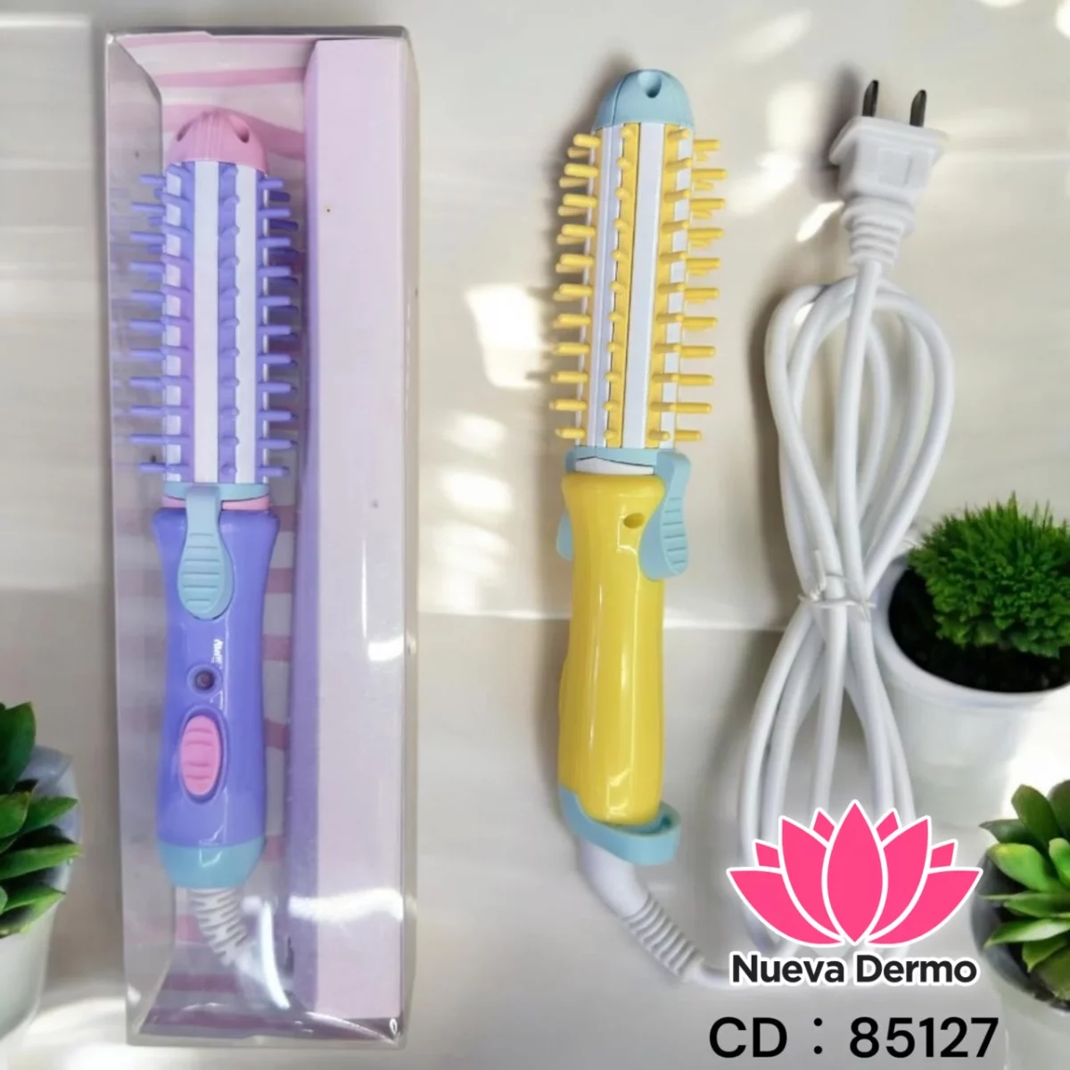 Planchita Plancha De Pelo Rizadora De Cerámica Ondulador DH85127