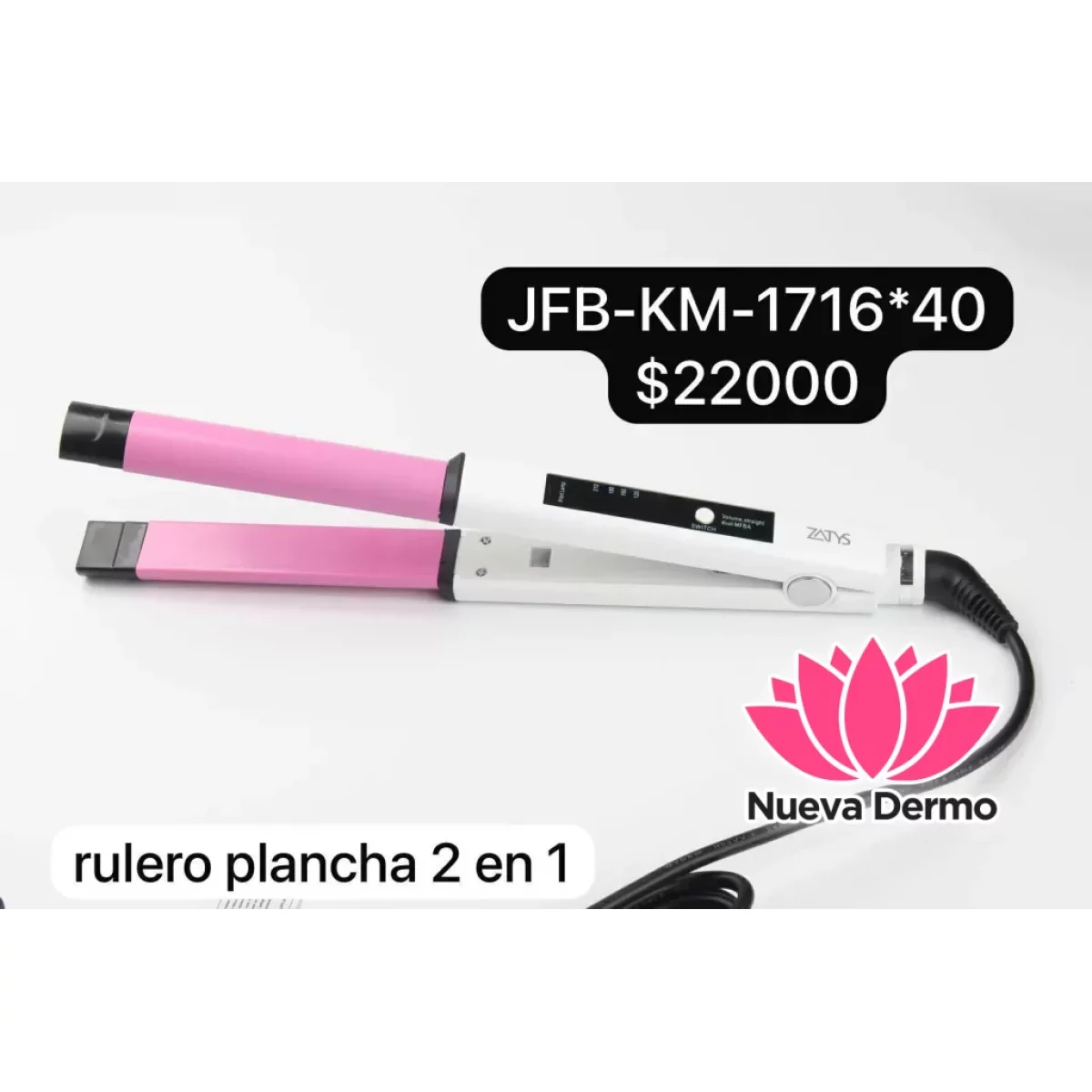 PLANCHITA Y RULERO 2 EN 1 ZATYS